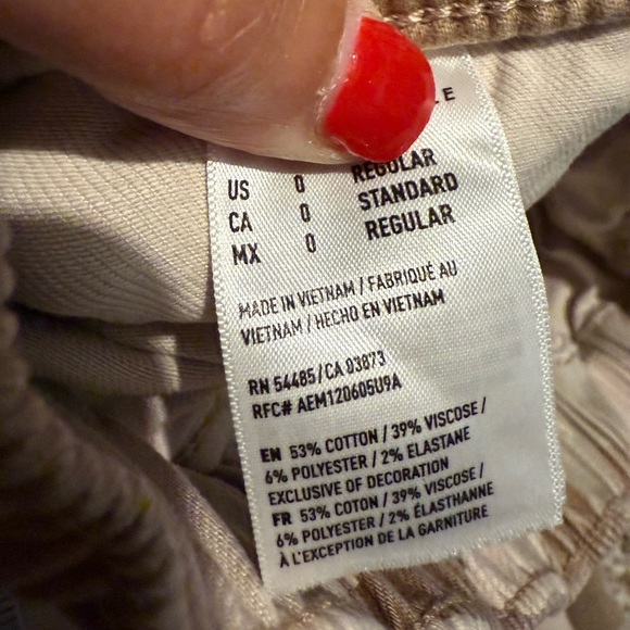 American eagle camo denim joggers size 0 in excellent like new condition - Picture 7 of 7